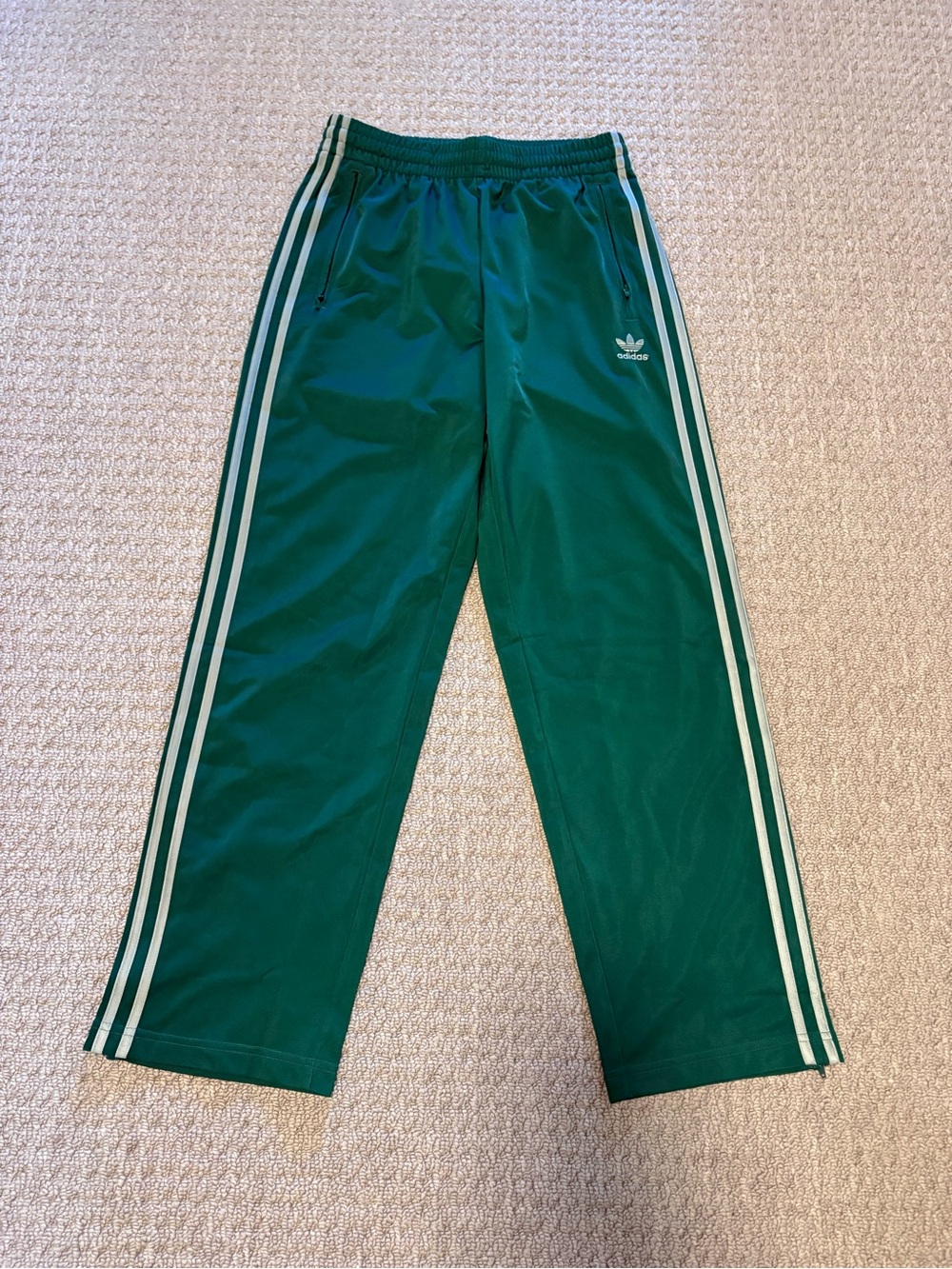 ADIDAS FIREBIRD TRACK PANTS GREEN / WHITE - GREEN / SM